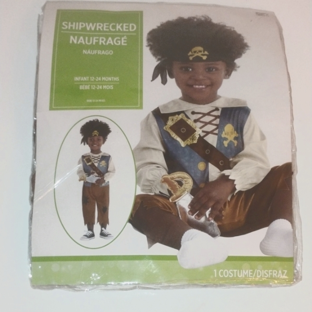 New Shipwrecked Pirate Costume for Kids
